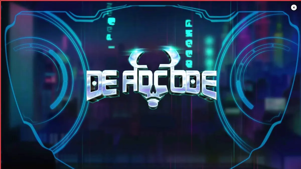 Deadcode স্লট গেমের সাইবারপাঙ্ক ইন্টারফেস এবং গ্লিচ গ্রাফিক্স