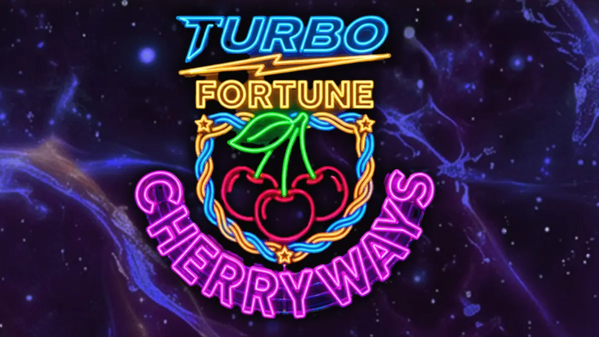 Turbo Fortune Cherryways স্লট গেমের নিয়ন এবং সাইবারপাঙ্ক থিমযুক্ত গ্রাফিক্স